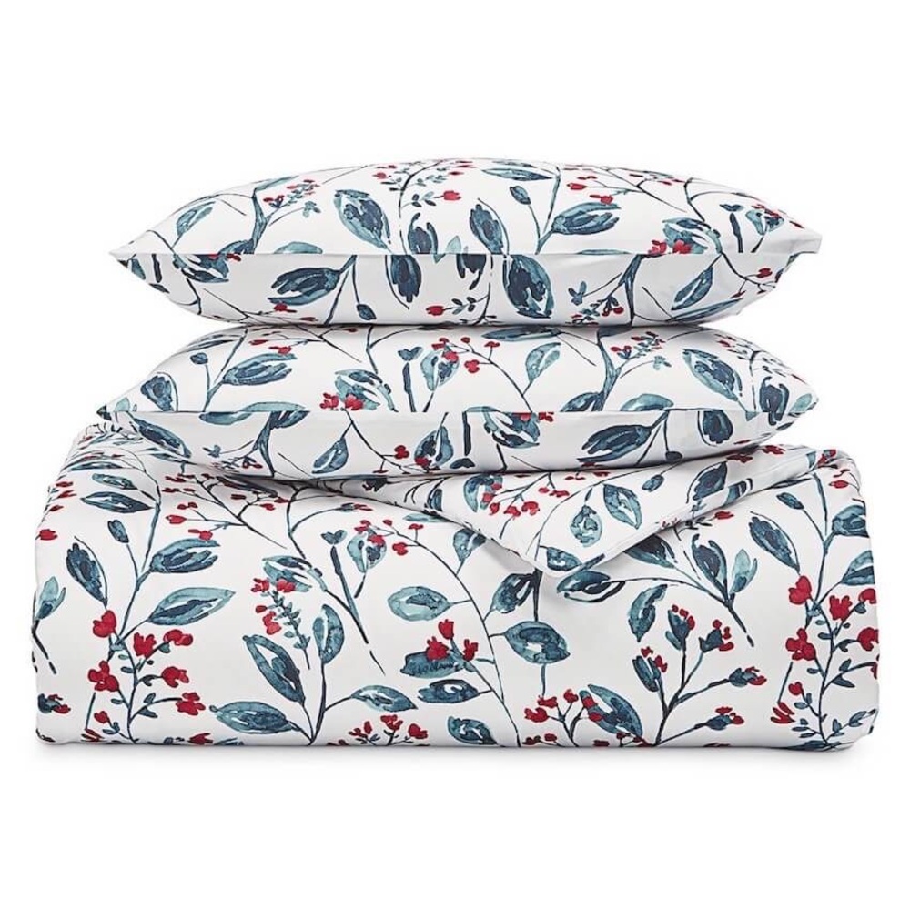 Charter Club Damask Designs Buds And Branches FULL / QUEEN Duvet & 2 Shams